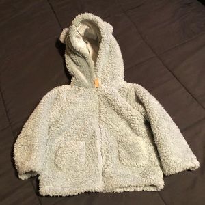 Baby girl or boy Zip up Sherpa Jacket